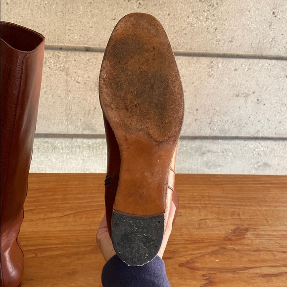 🇦🇷 La Curtiembre Leather Tall Boots with wood heel - Picture 5 of 9